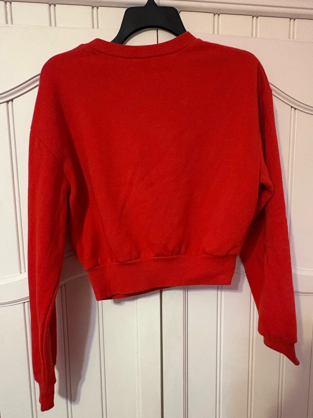 WILA Red Crewneck Cropped Sweater - Picture 3 of 4